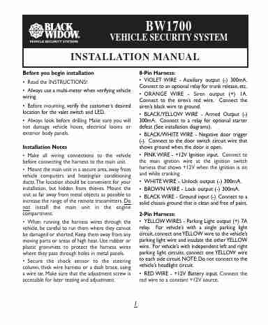 Black Widow Security Automobile Alarm BW1700-page_pdf